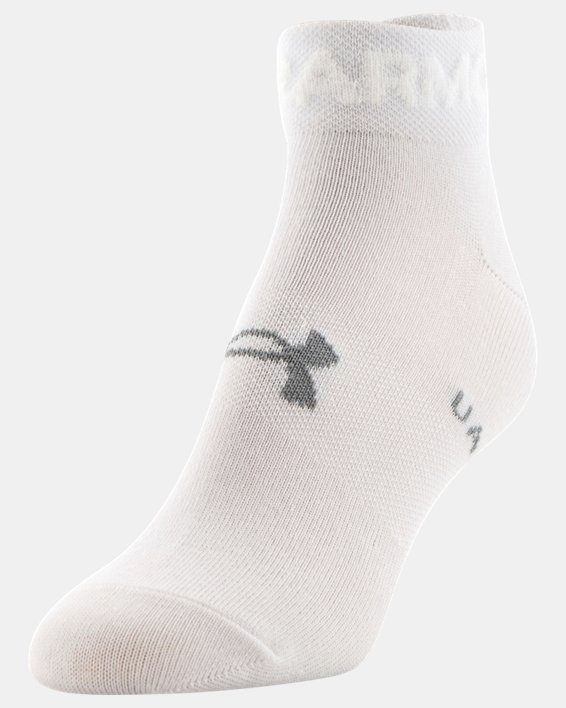 Women's UA Essential Low Cut Socks - 6-Pack, White, pdpMainDesktop image number 5